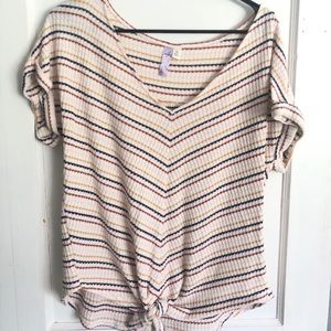 Striped knit top